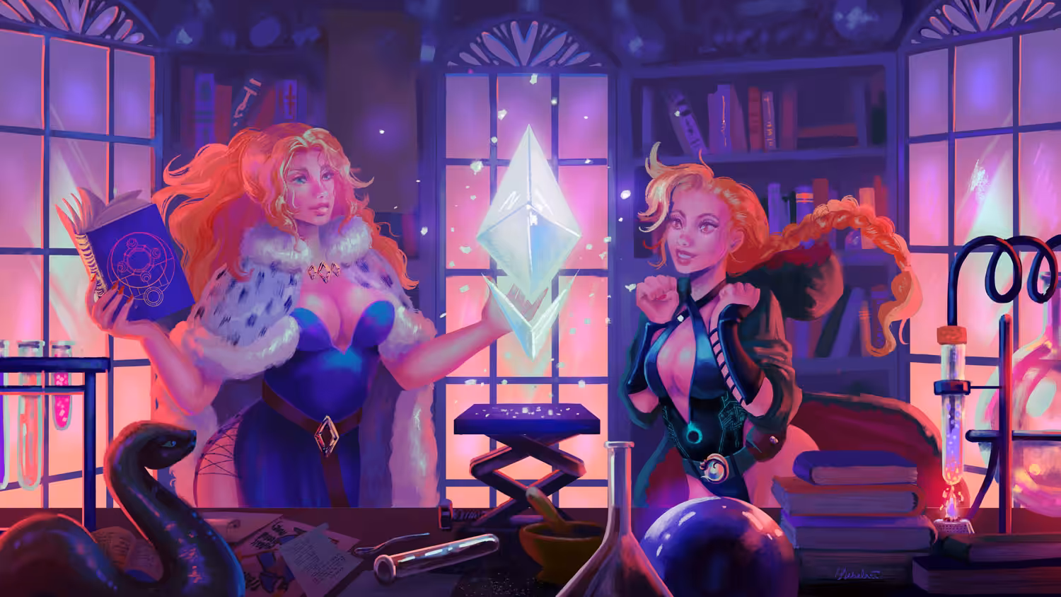 Math and her daughter Cryptography create Ethereum