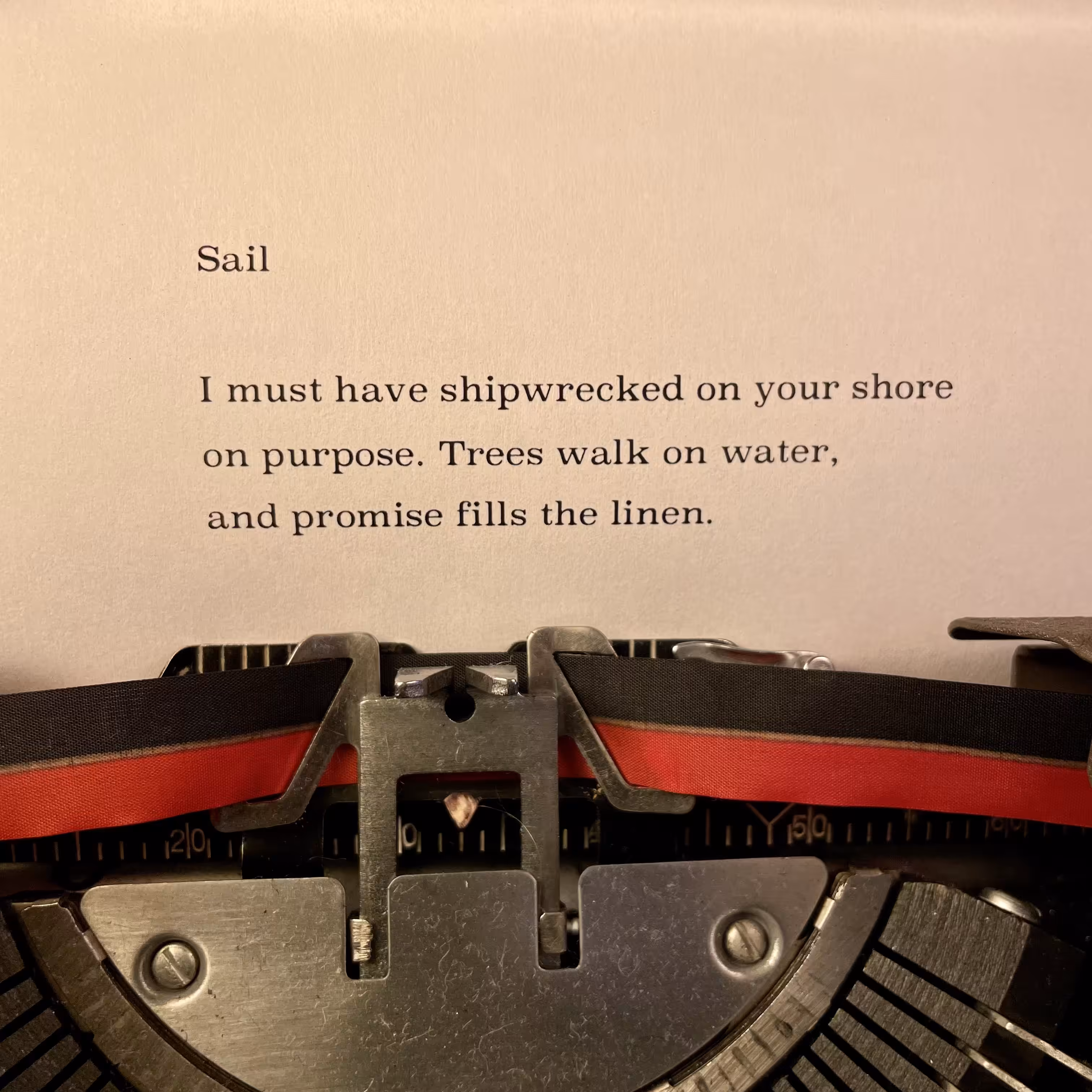 Love Poem Tercets: Sail