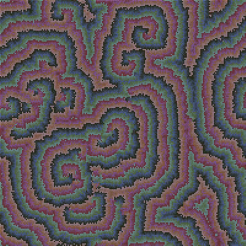 Reaction Diffusion Cellular Automata #14