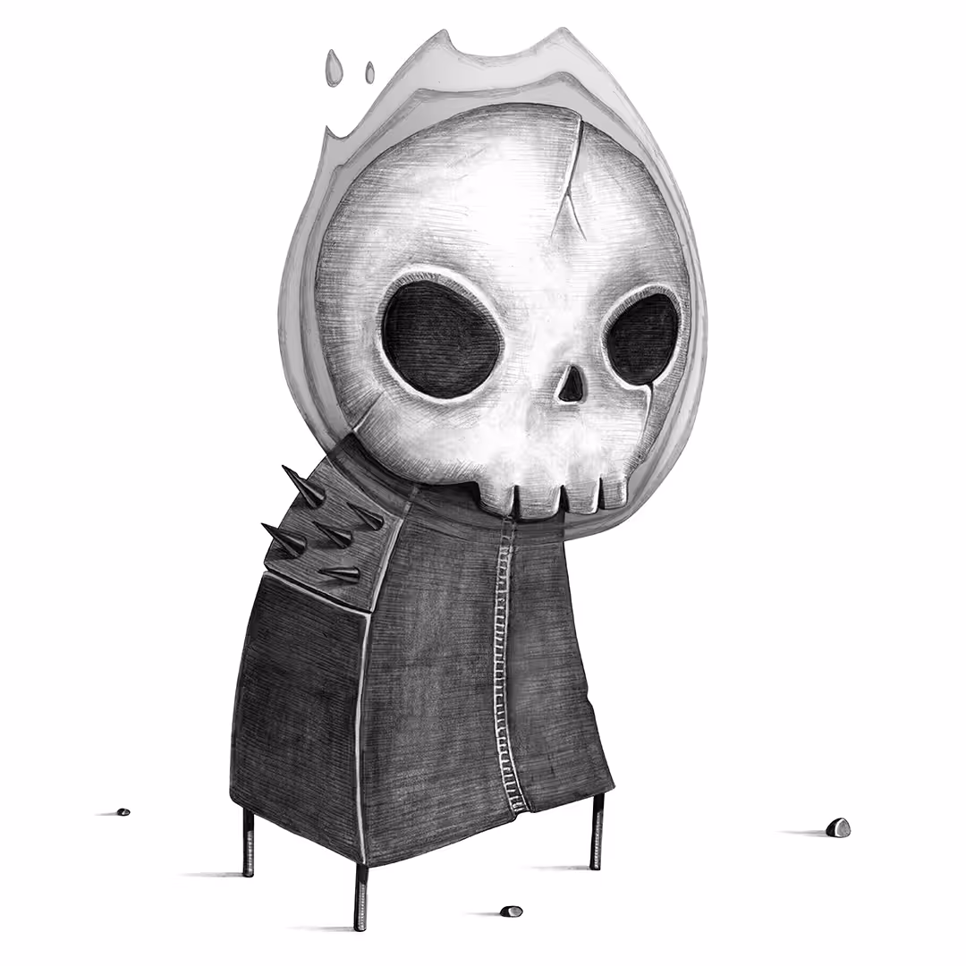GHOST RIDER grayscale