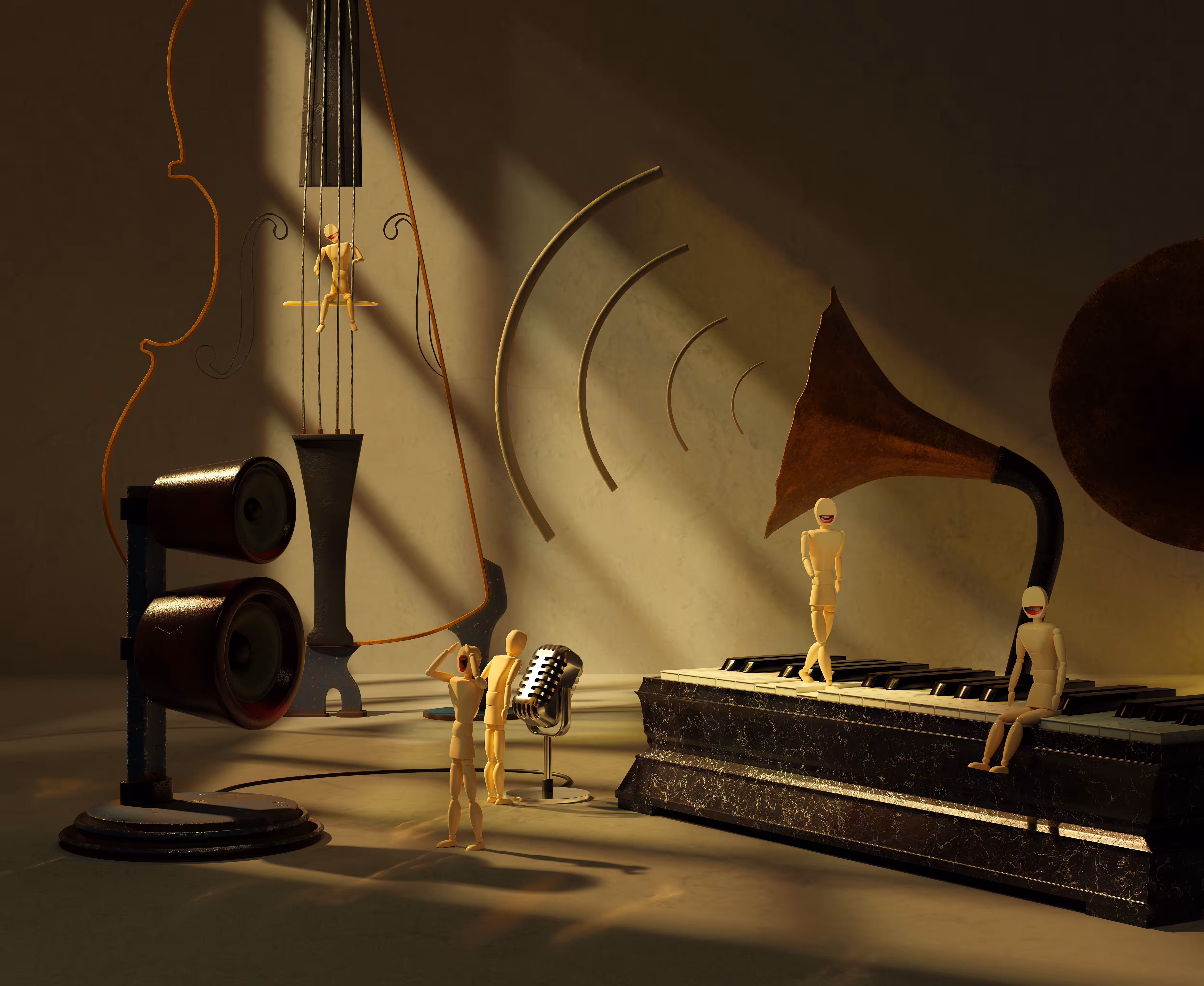 The band is playing