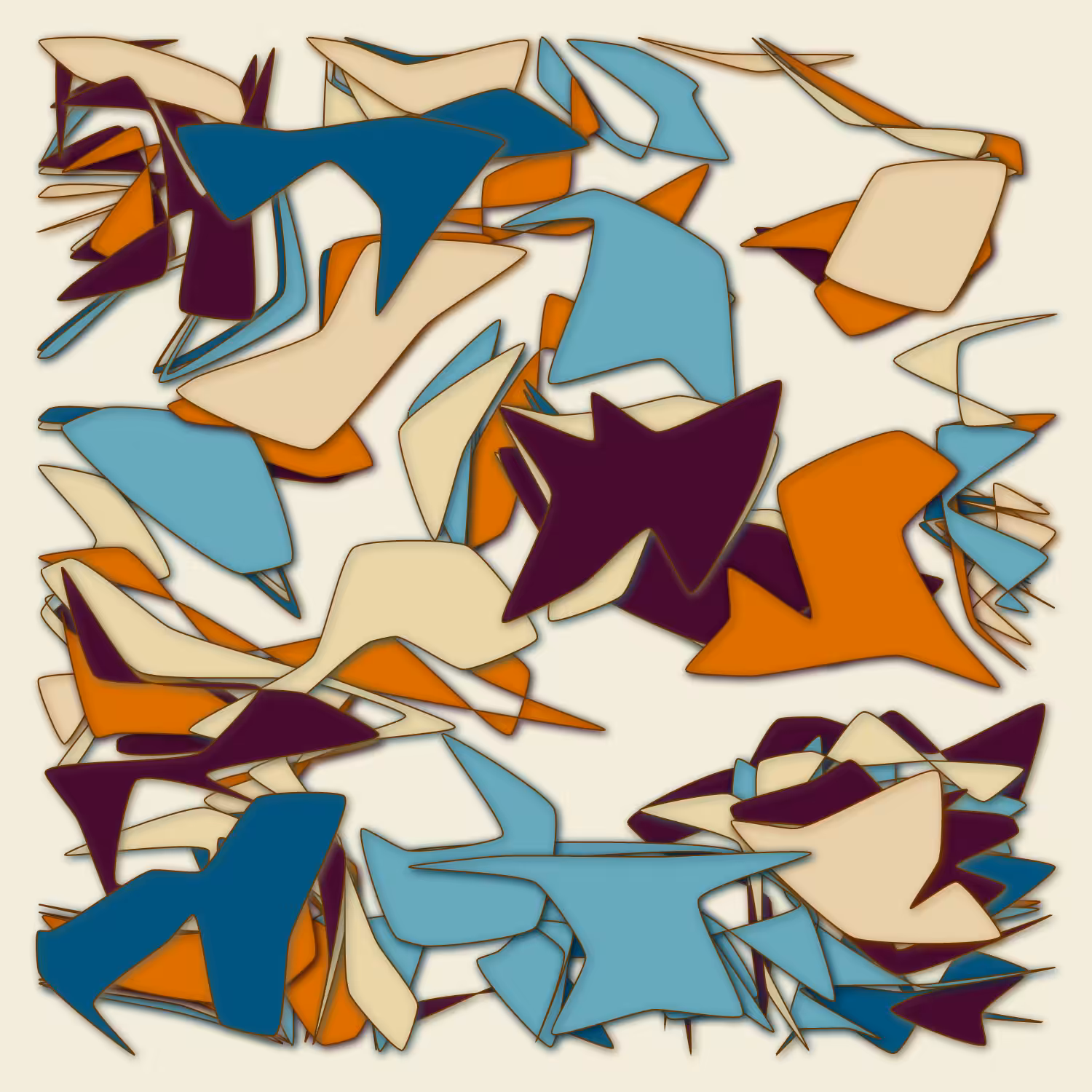Geometric colorful shapes 2 (Free edition) #26