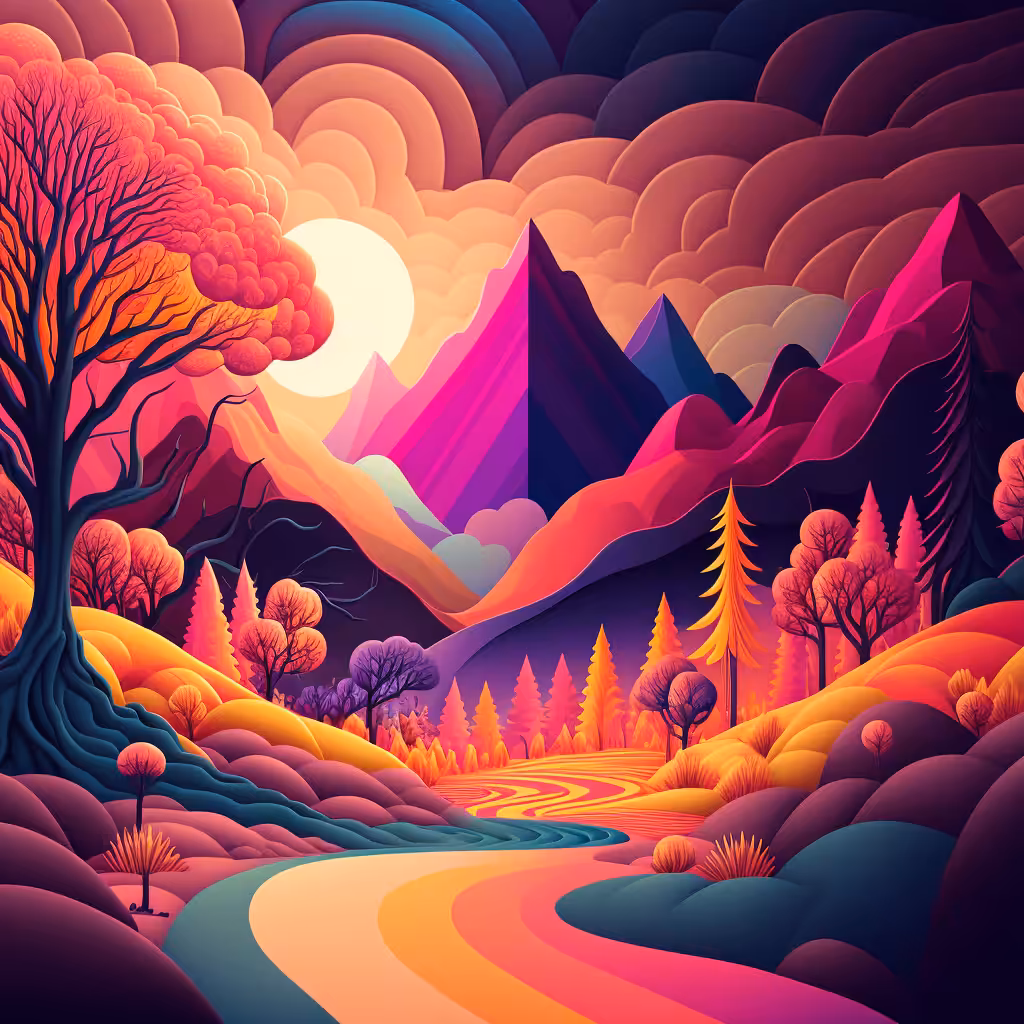 Psychedelic Landscape #43