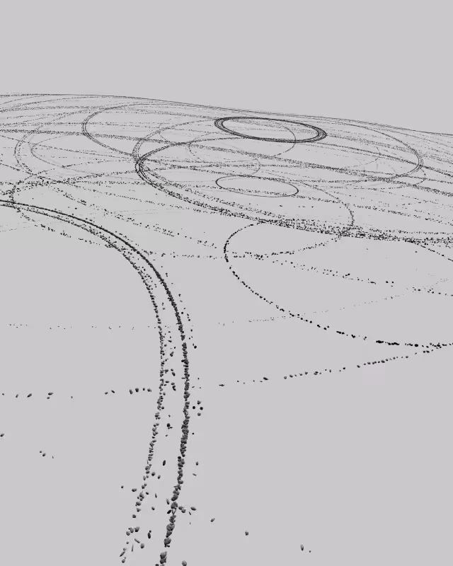 circle drops - 'the passenger' sketches #173