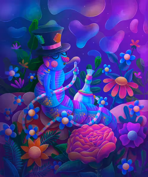 The Blue Caterpillar