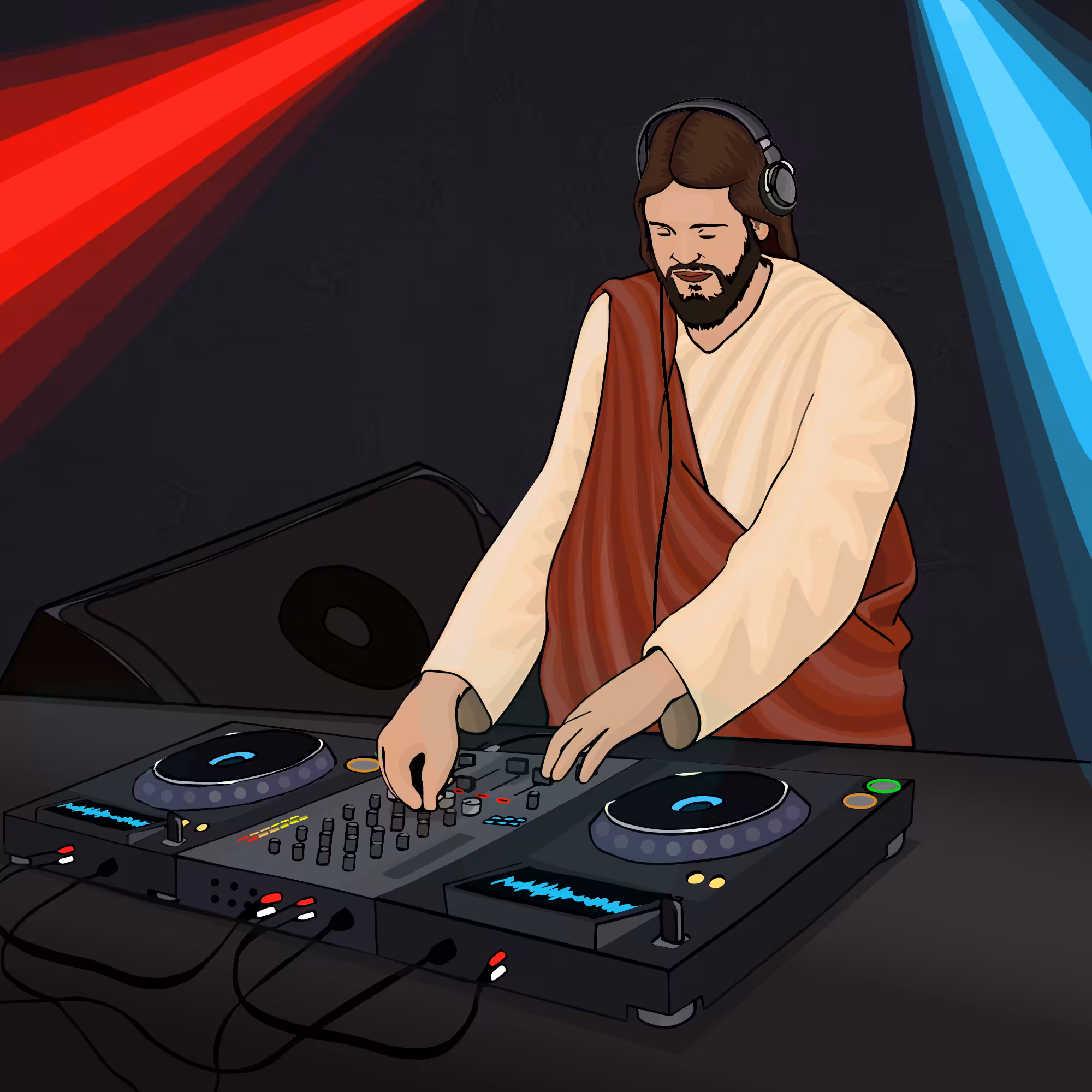 DJesus piloting in acid dance