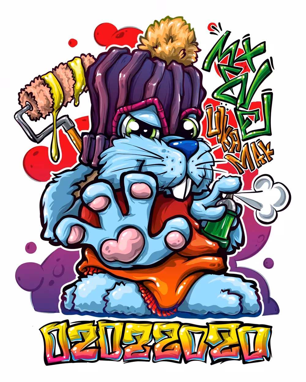 02 02 2020 Graffiti Rabbit