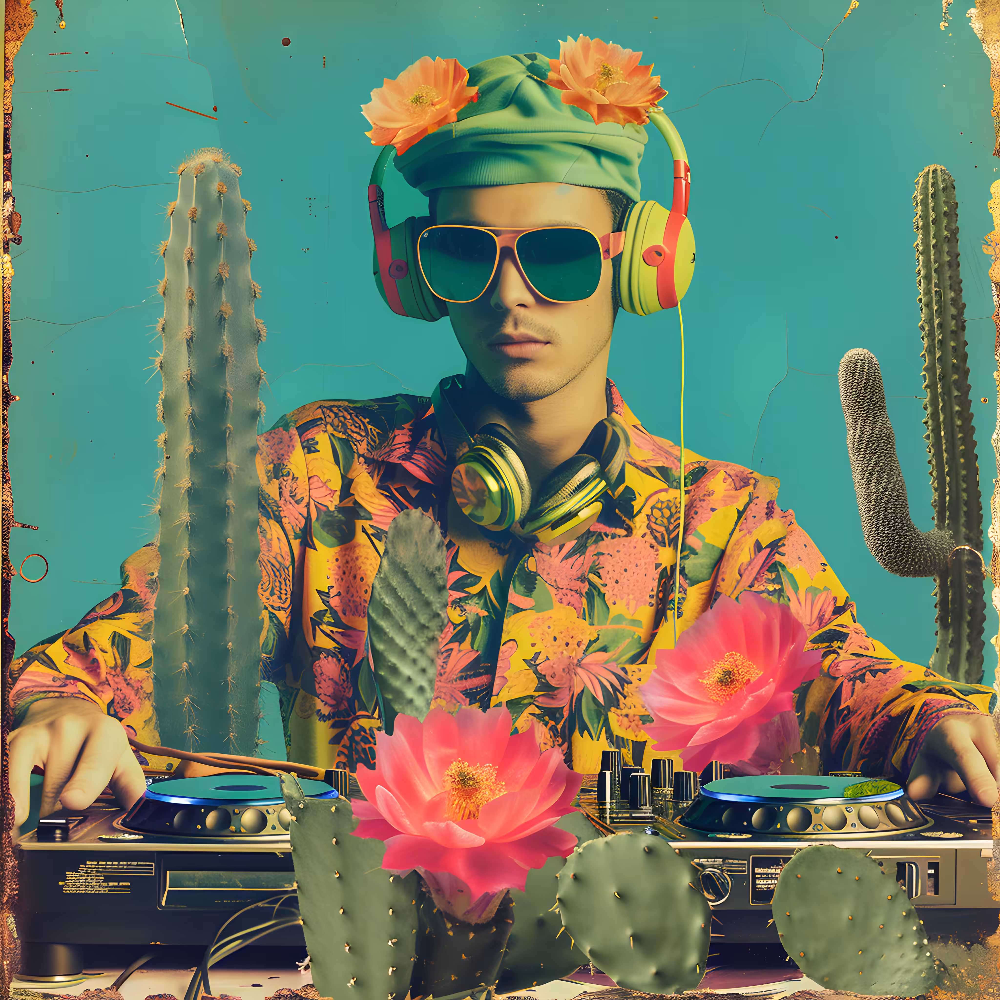 Retro Cactus Dj