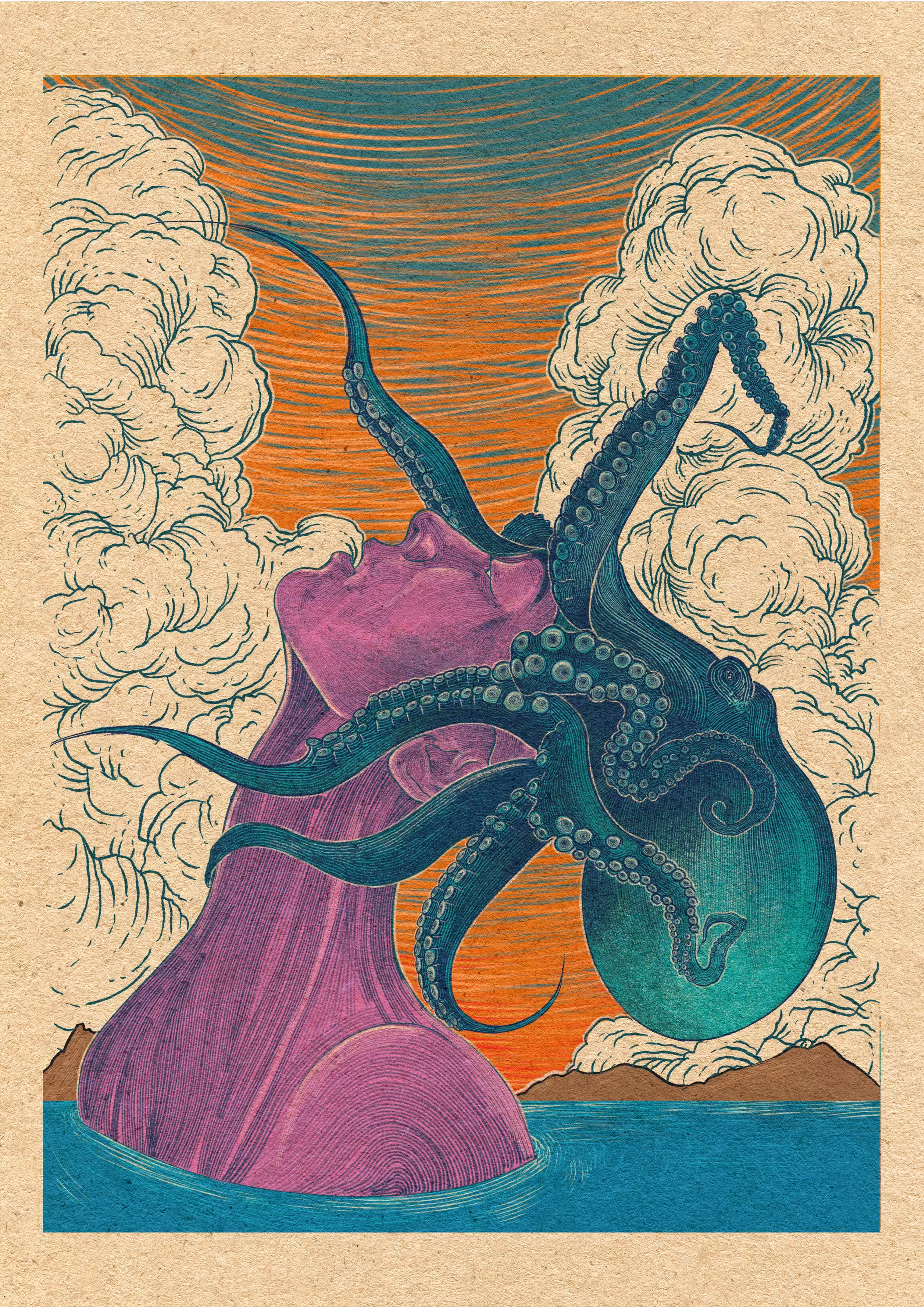 woman in octopus