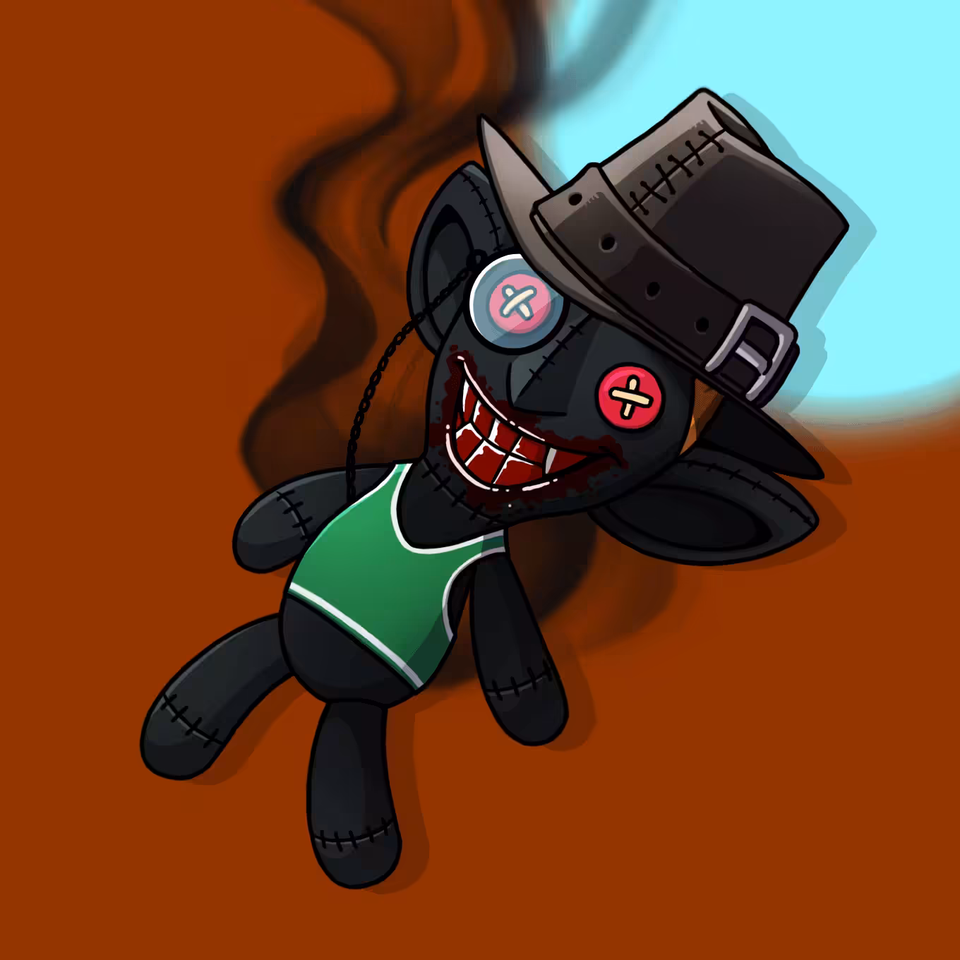 #1857 Sneaky Vampire Teddy