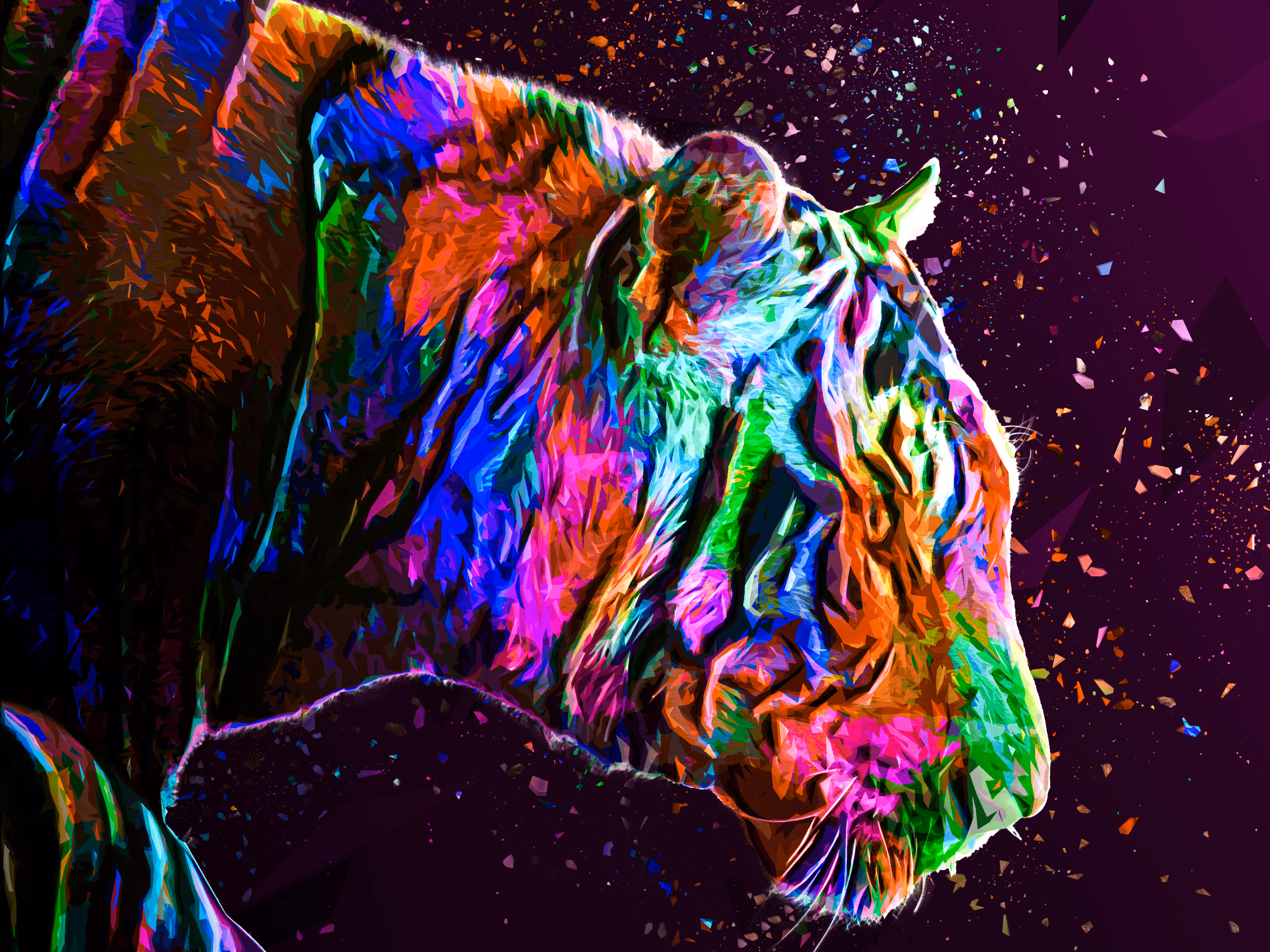 Colored Tiger