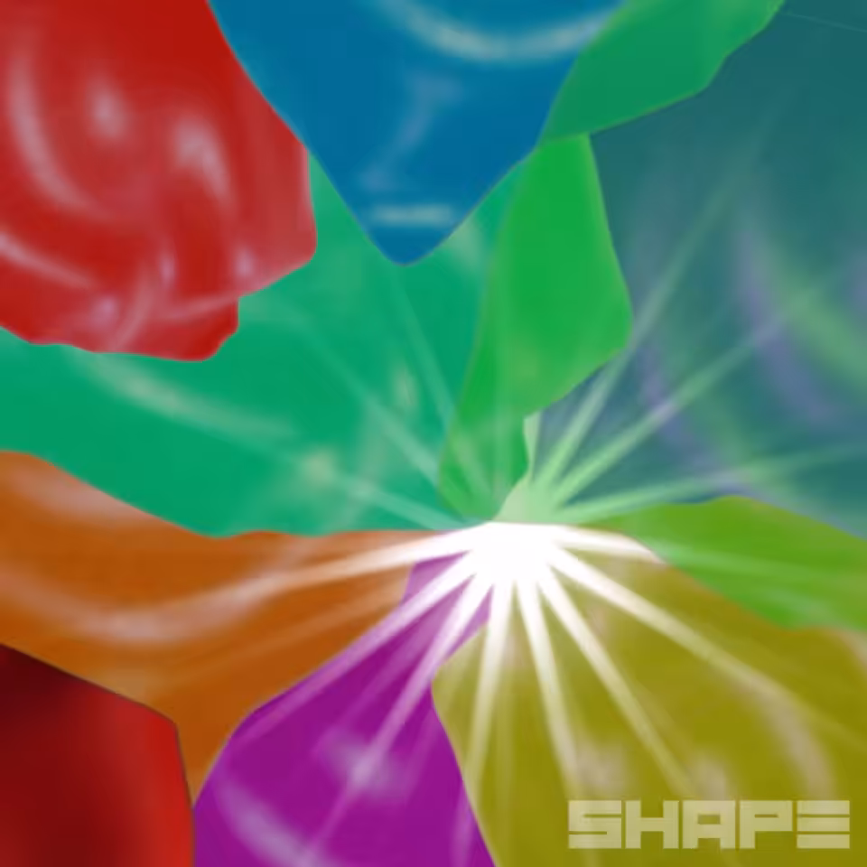 #100 different shapes: #030 - Sunray