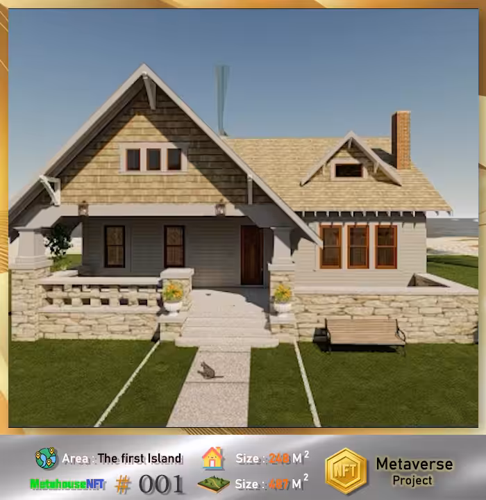Metaverse House  The First Island  #001