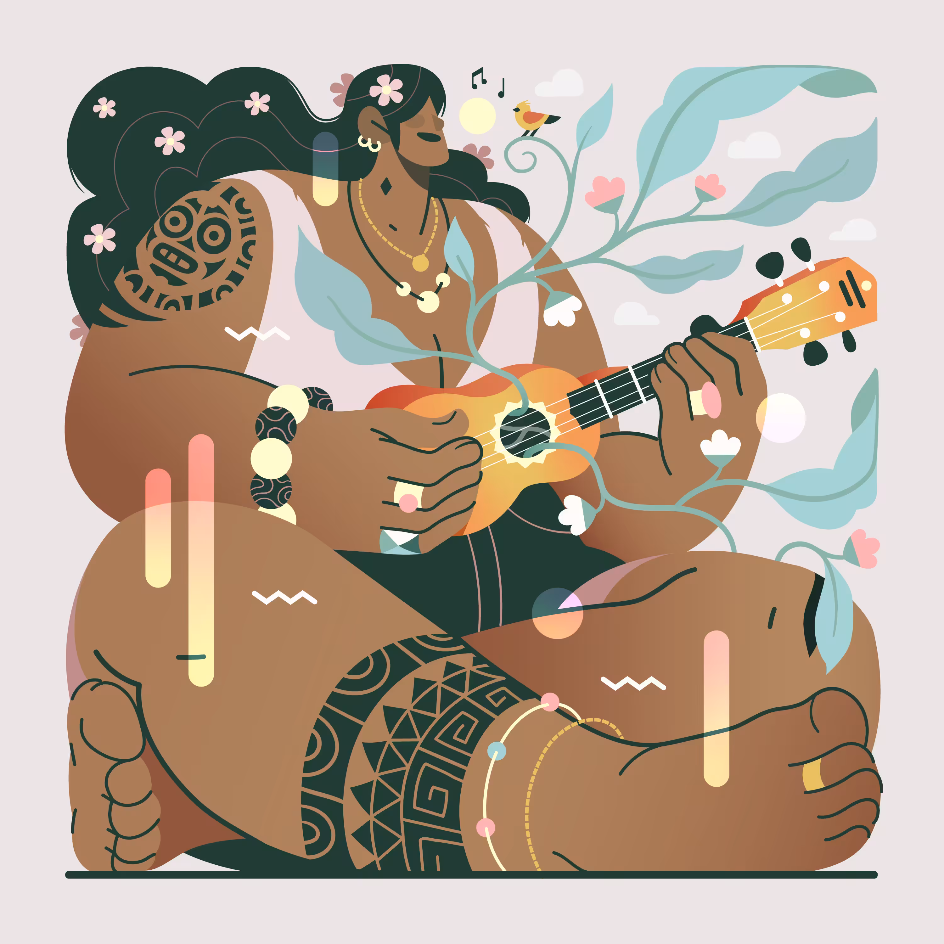 Birds, Plants & Music - The Ukulele Player