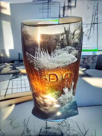 Icy Cold Pint of Beer