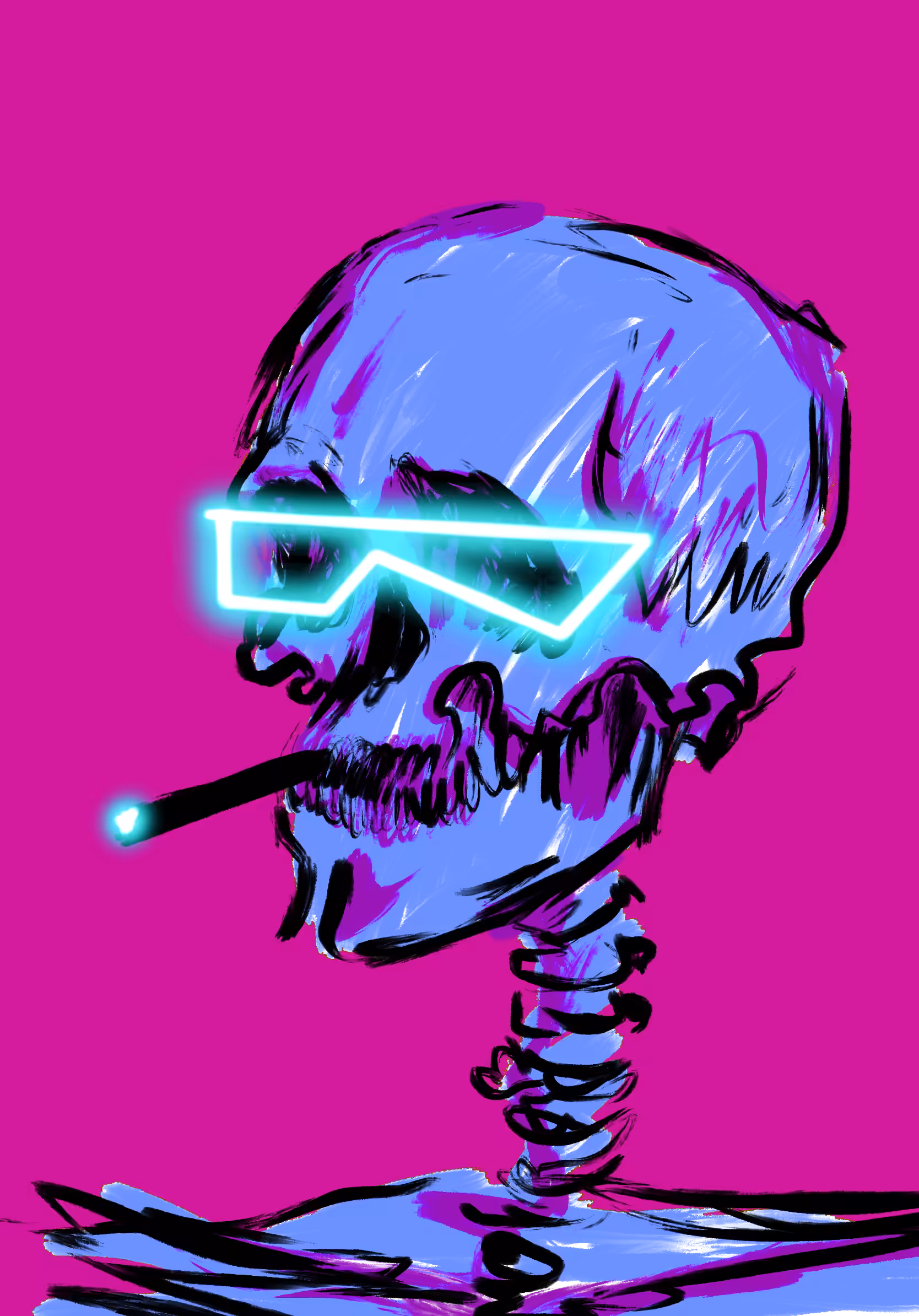 Cold blood, shades on.(2)