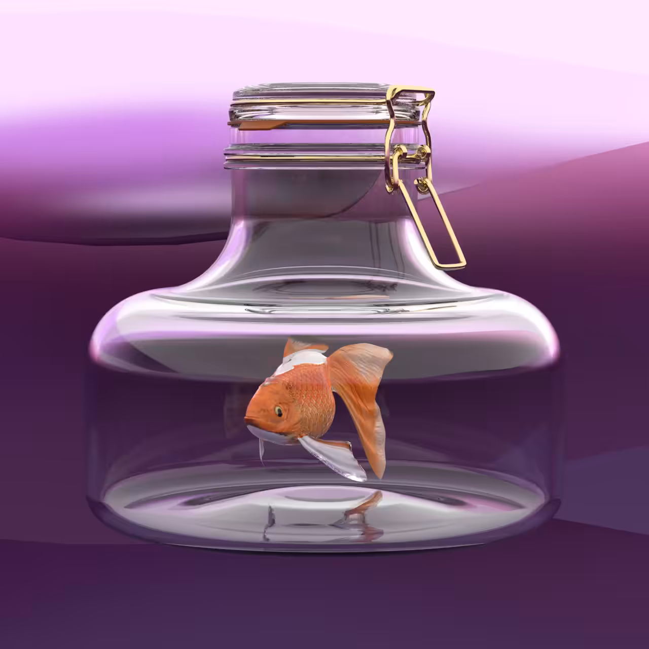 GOLDFISH IN JAR