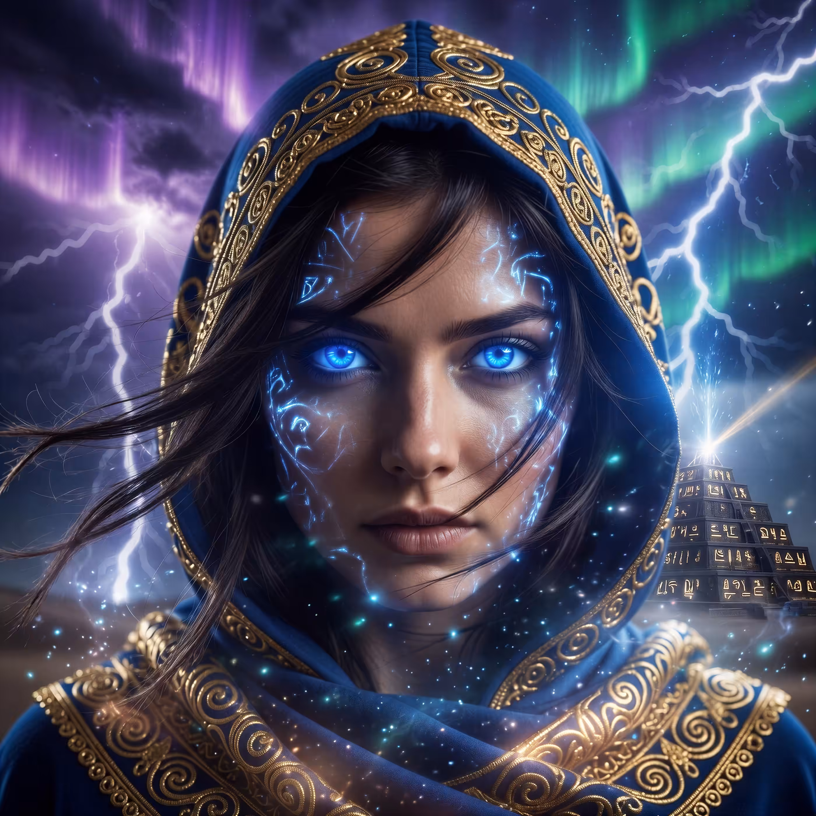 Eyes full of lightning