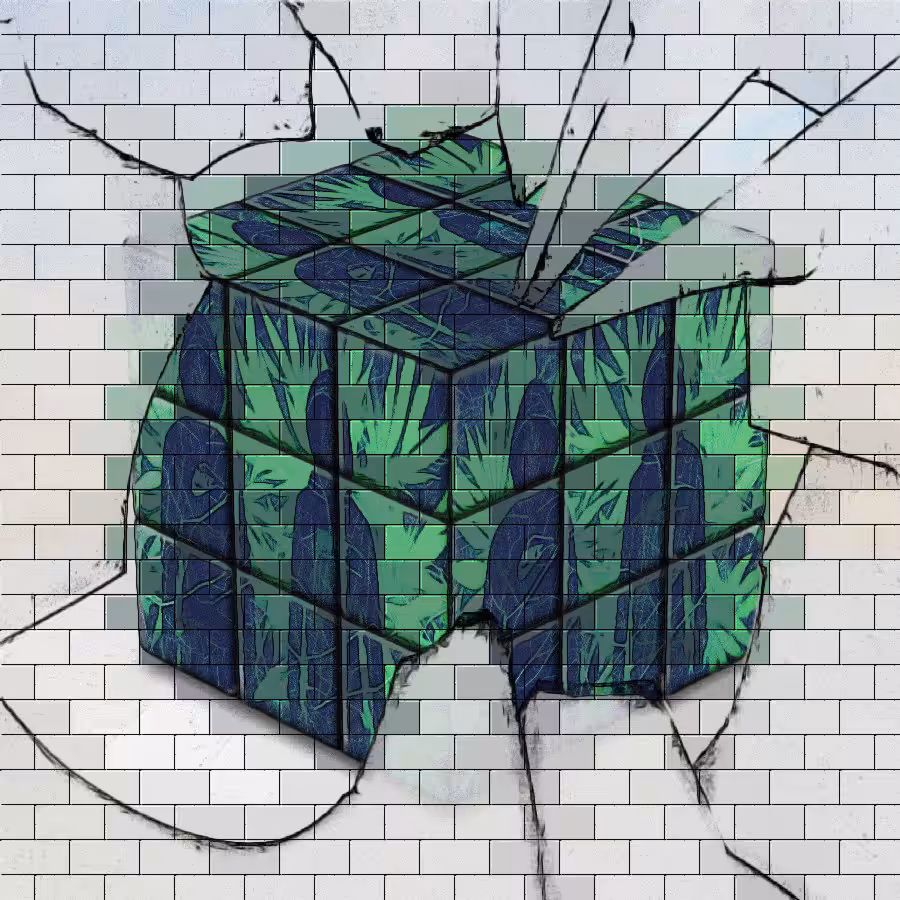 Cannabis Brother’s Rubik’s Cube Graffiti