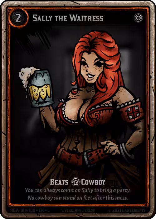 Rogue West: Crypto TCG (Legacy): Sally the Waitress