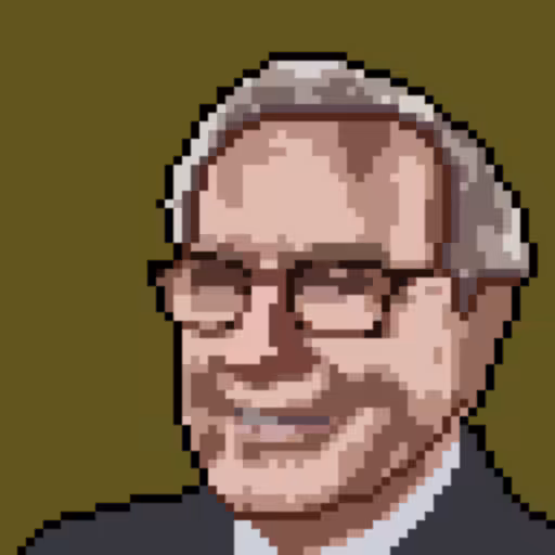 Artificial Intelligence Art AIA: PopMask #77 - Crypto Warren Buffet 1