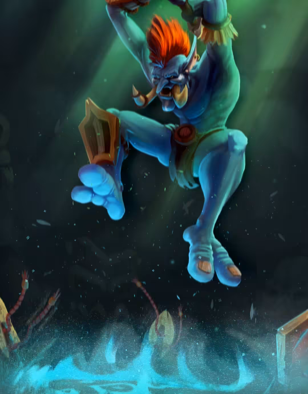 Troll Berserker in motion