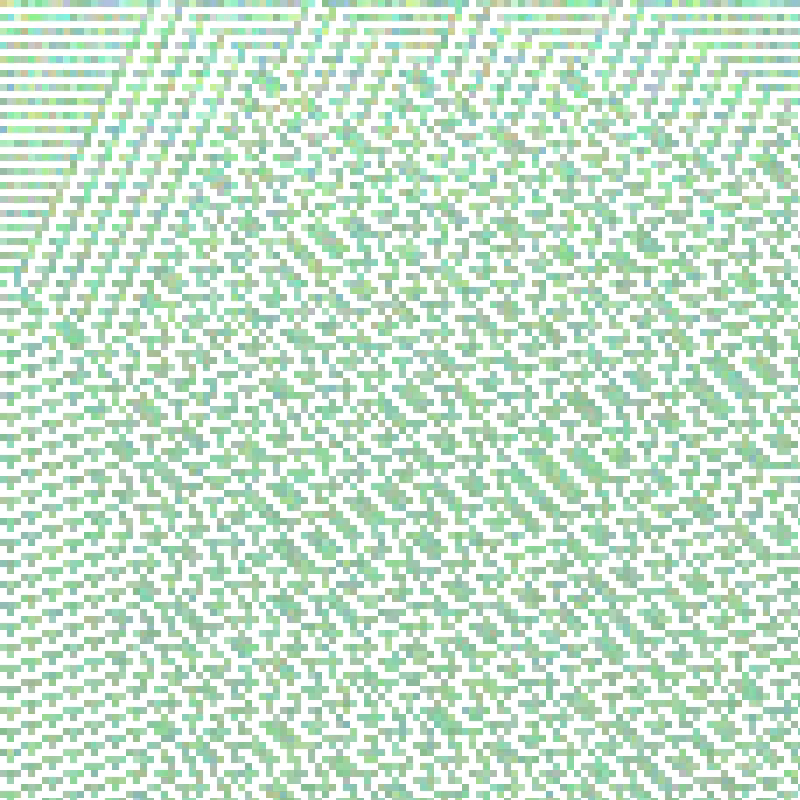 Colored Elementary Cellular Automaton #308
