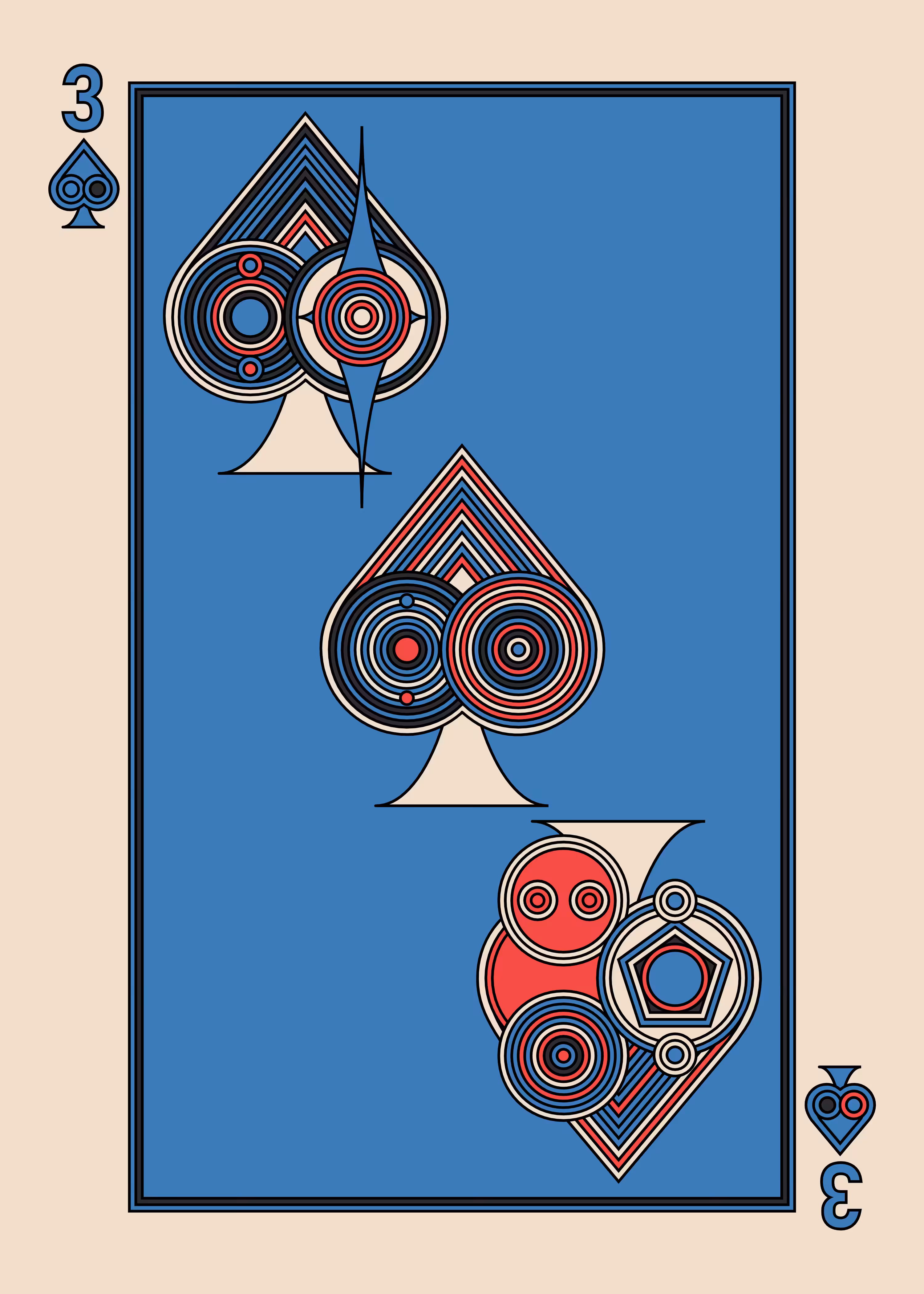 Three of Spades Dark
