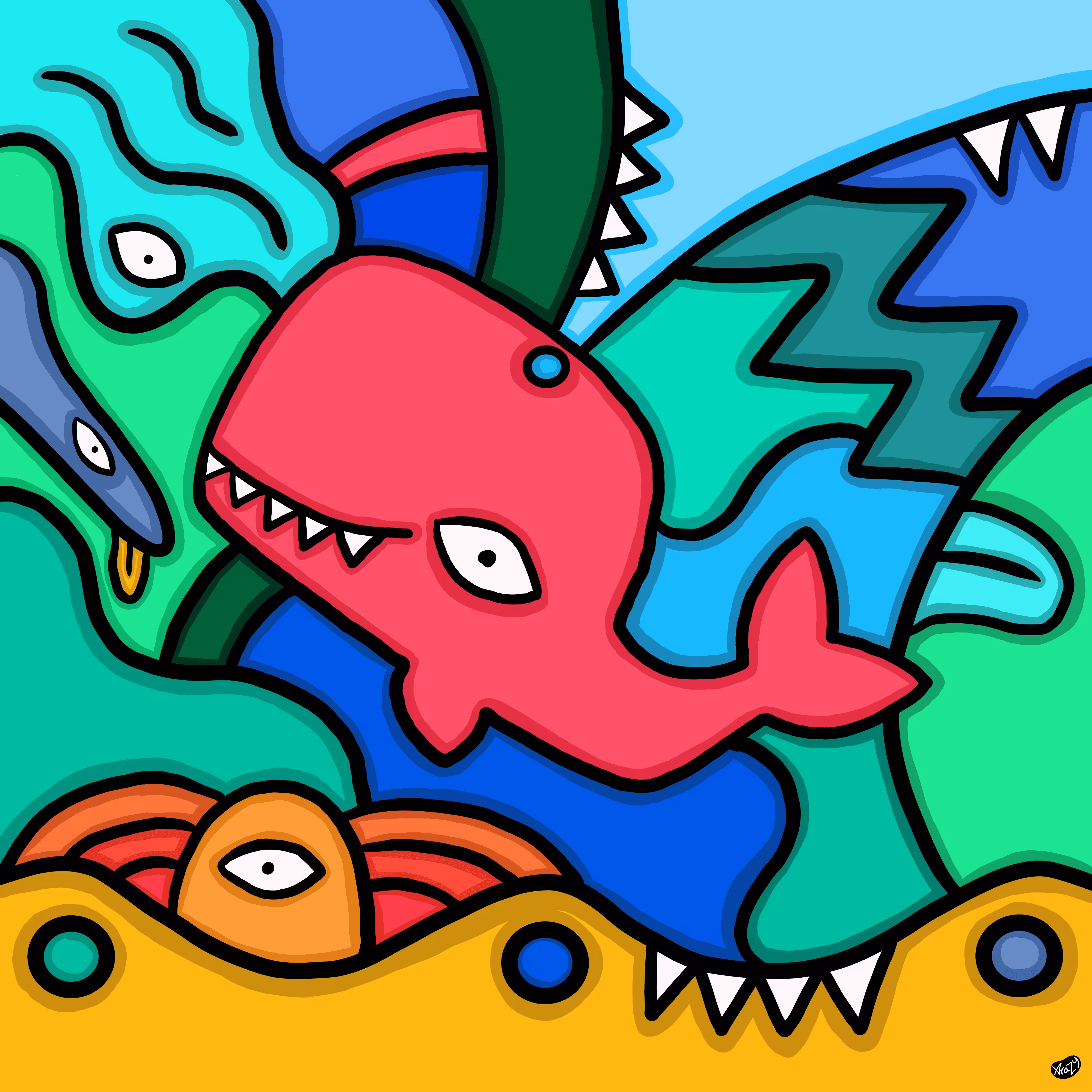Squiggle Monster 015