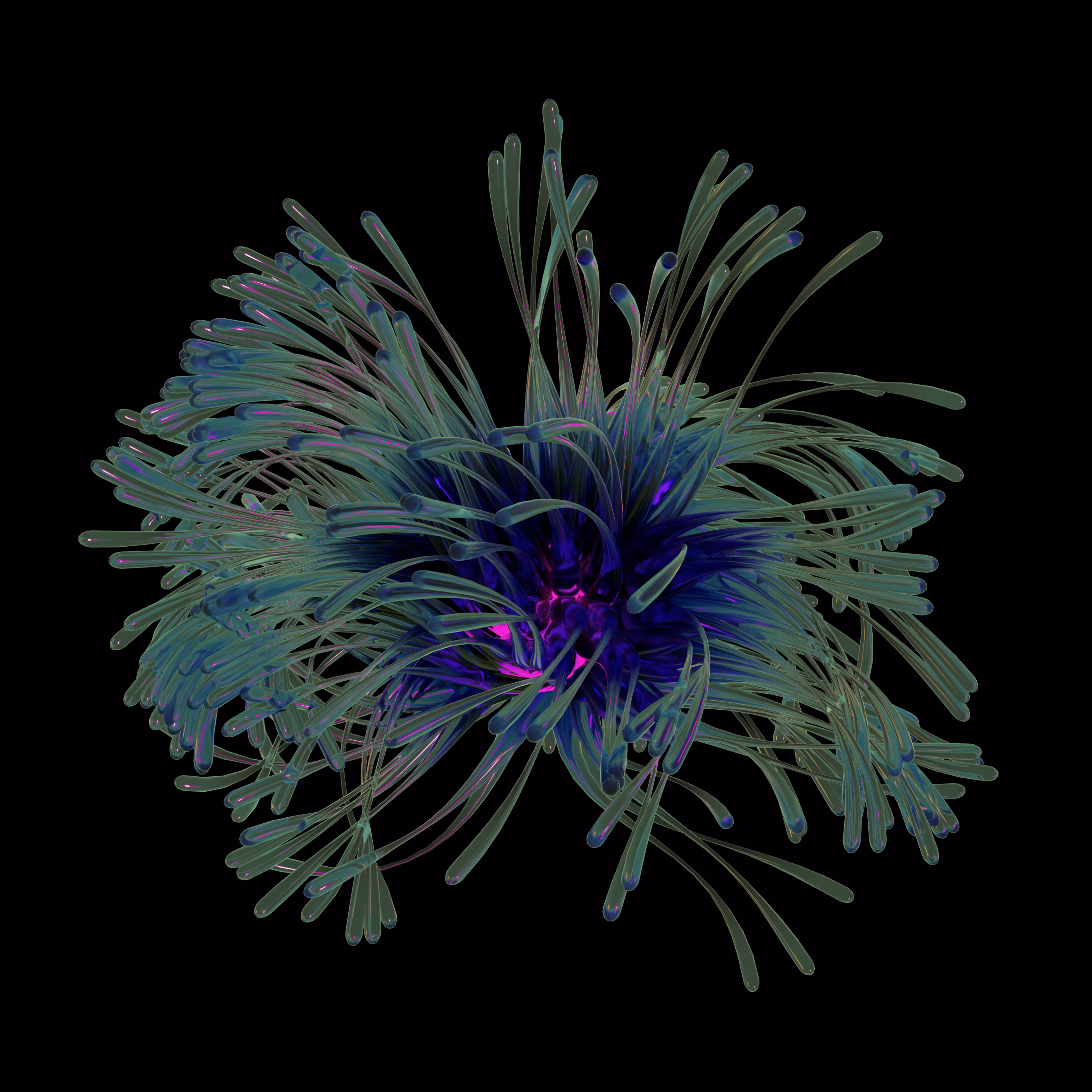 Dance. Glass flowers