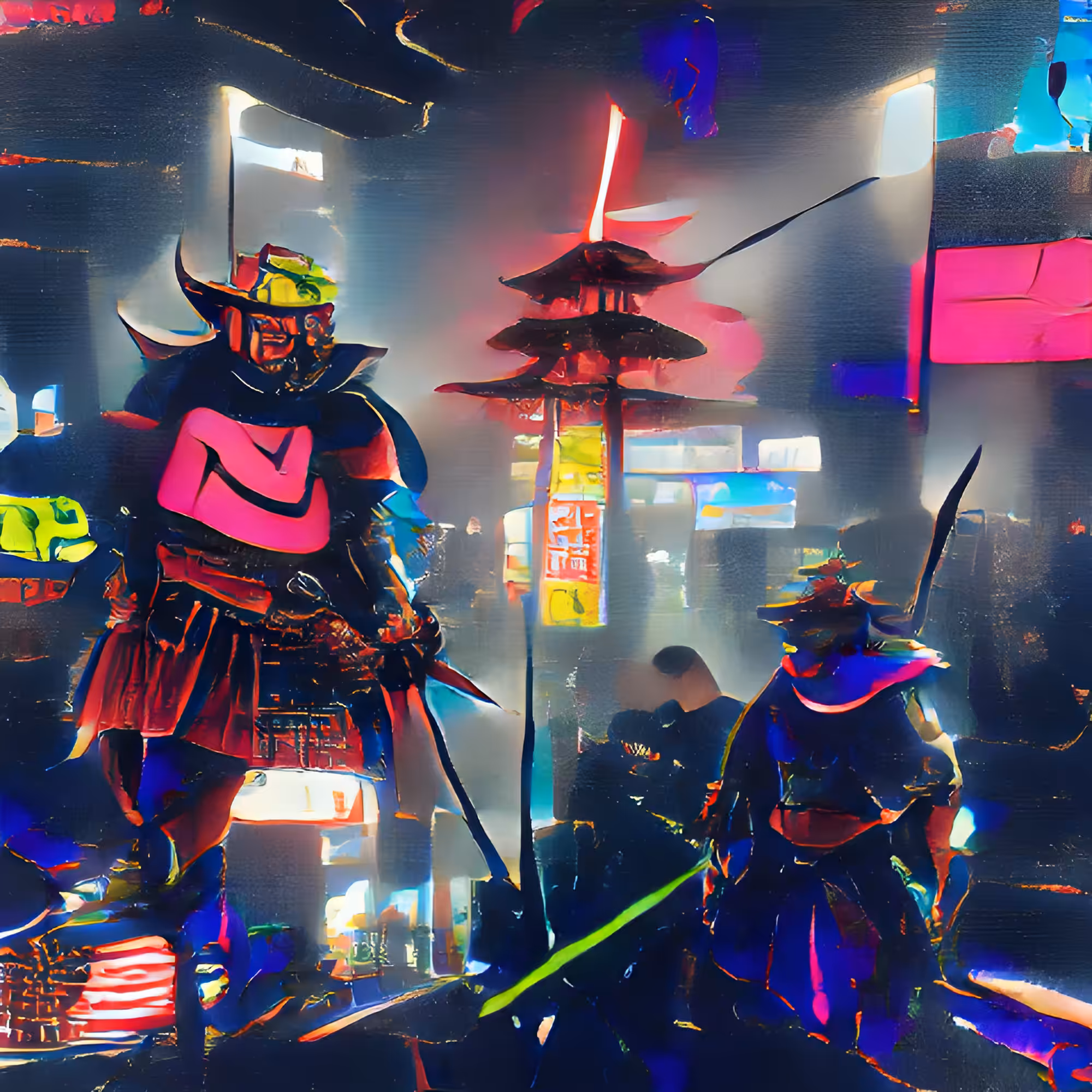 Samurai in Neo Tokyo