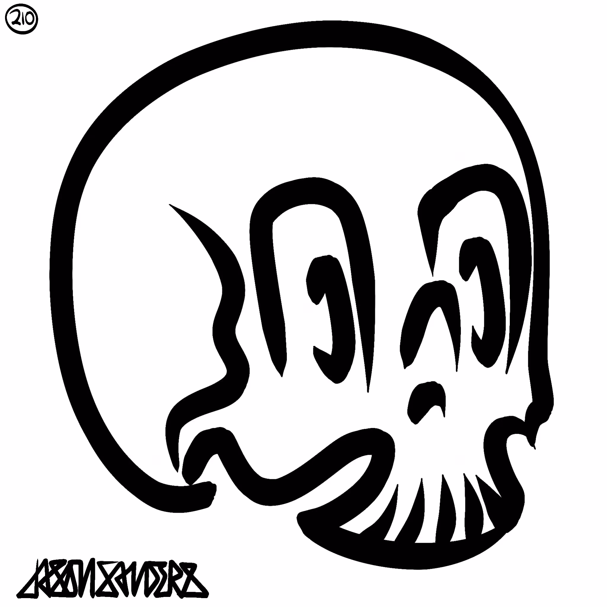 Skull Lines “Fifty-Three” By DrainedEye | #210