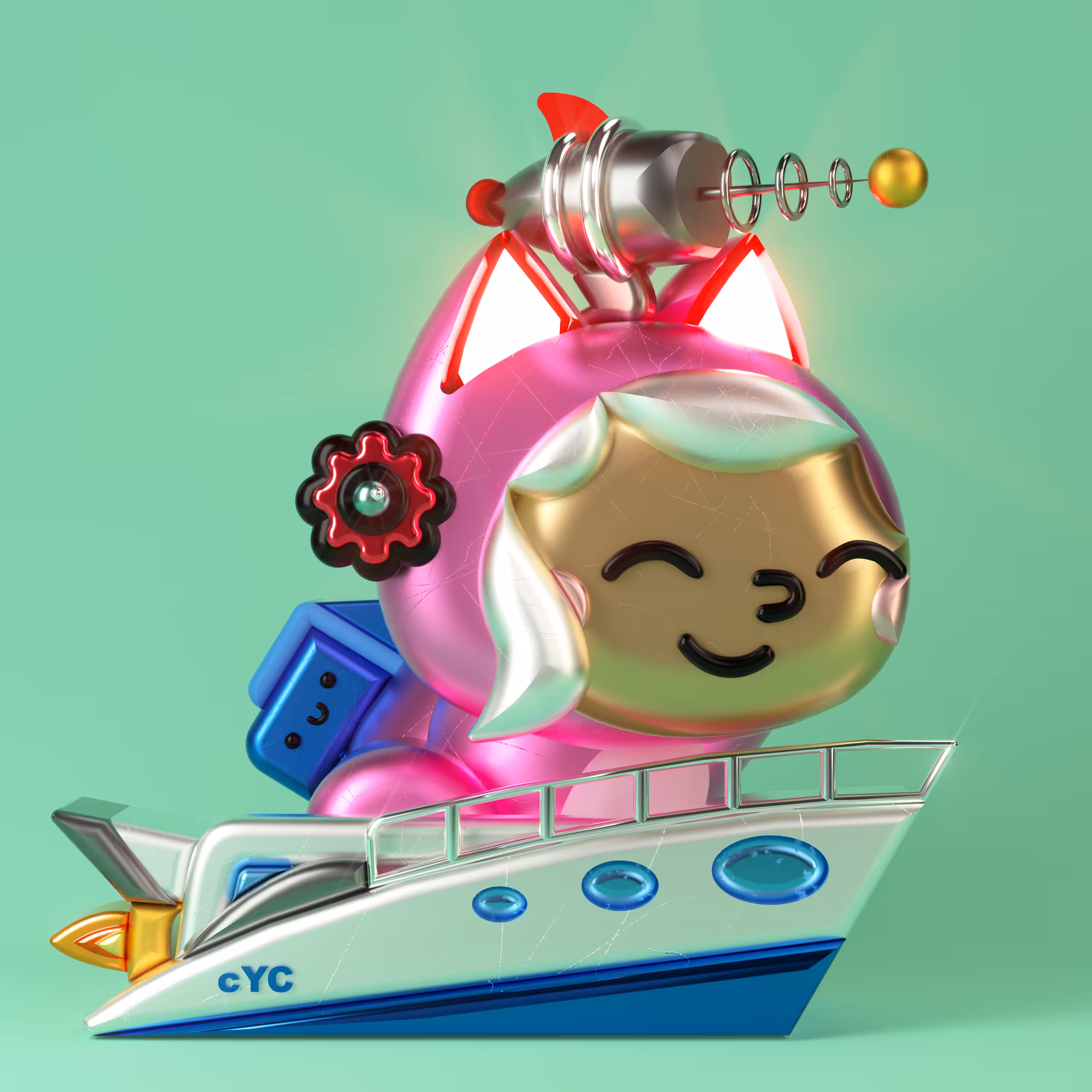 gm 3D - 3D Robopet #8995 (Cyborgee Yacht Club Special Edition)