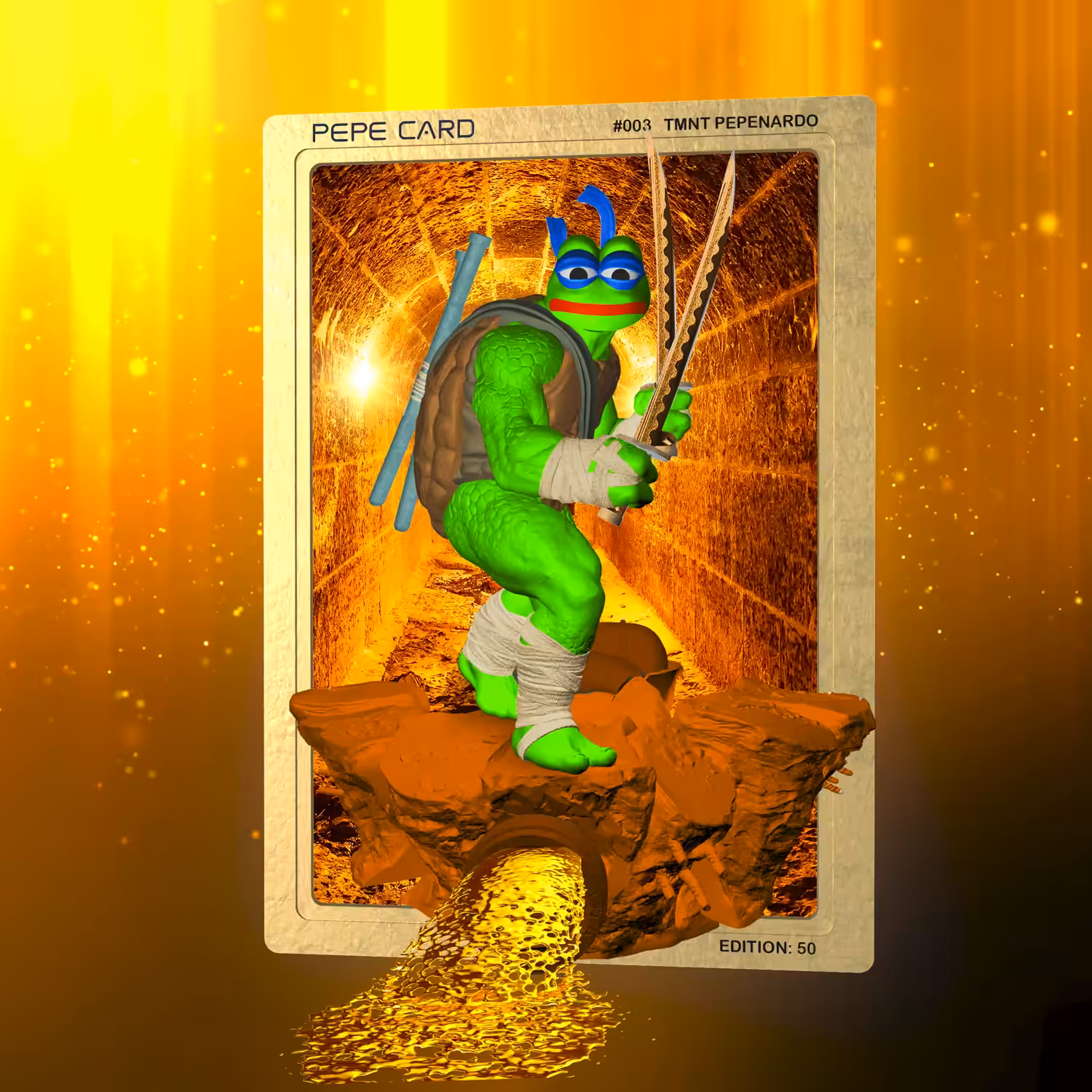 Pepe card #003 - TMNT Pepenardo