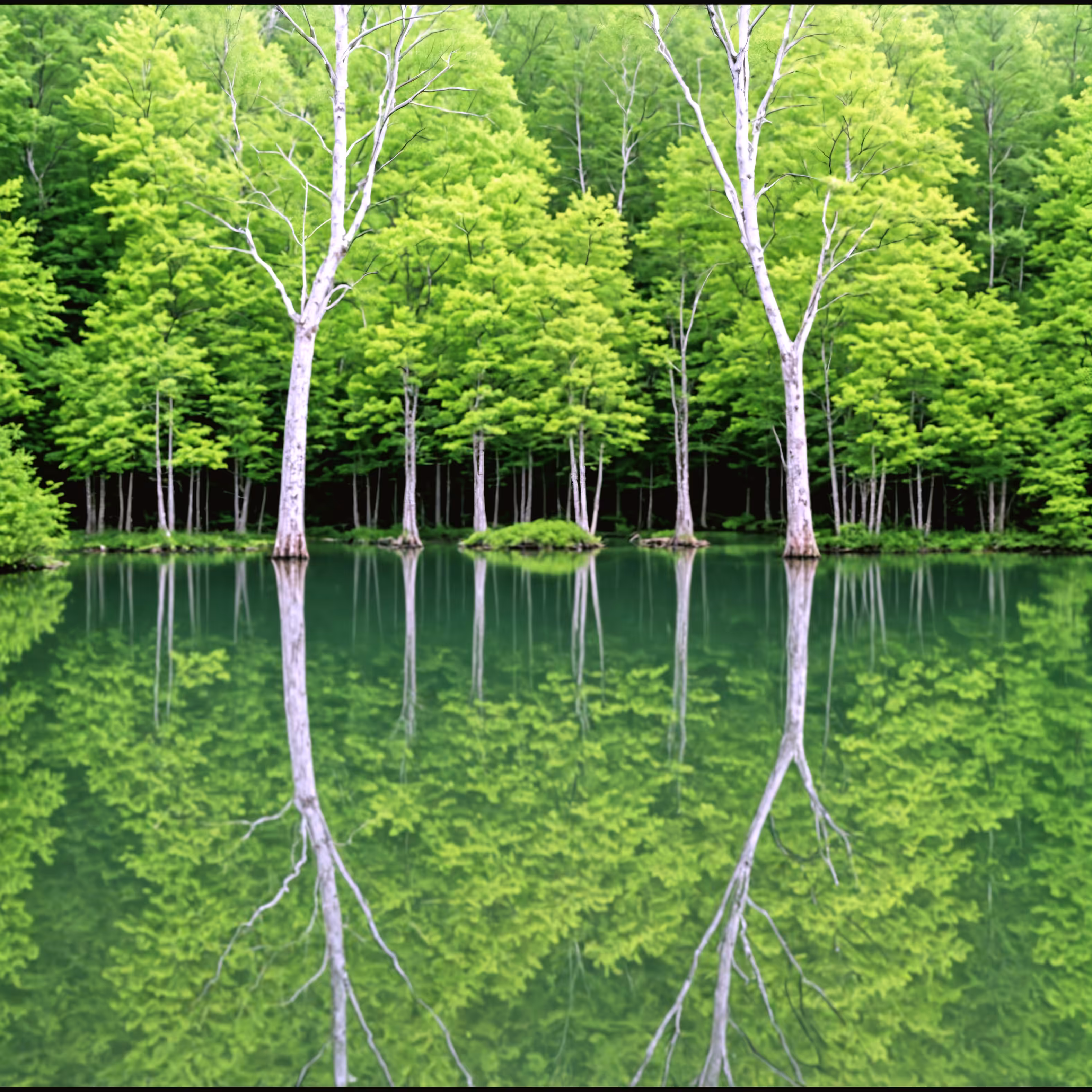 Long Exposure Reflective Lake 8K