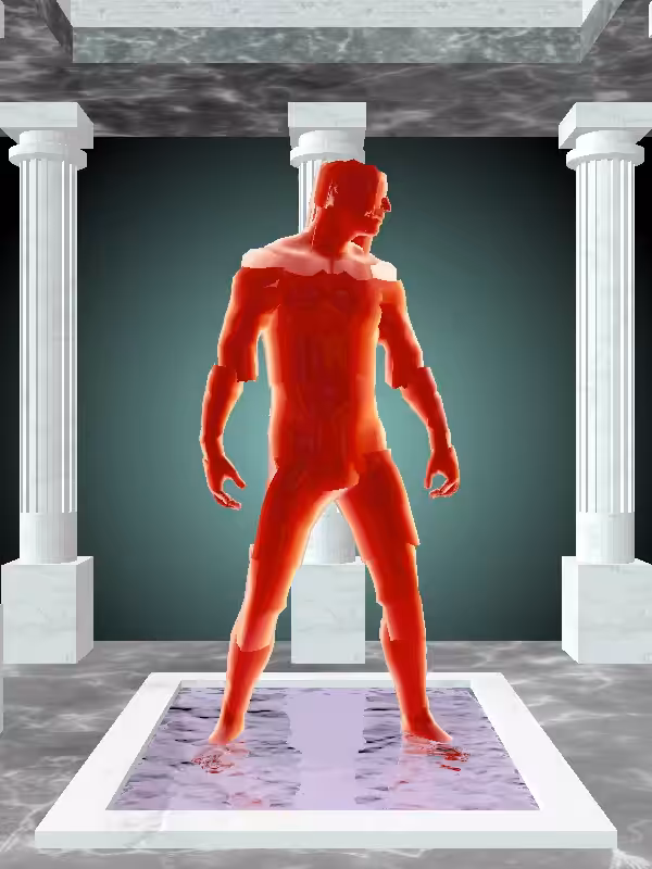 The Shooter Fiery Red Man #5010
