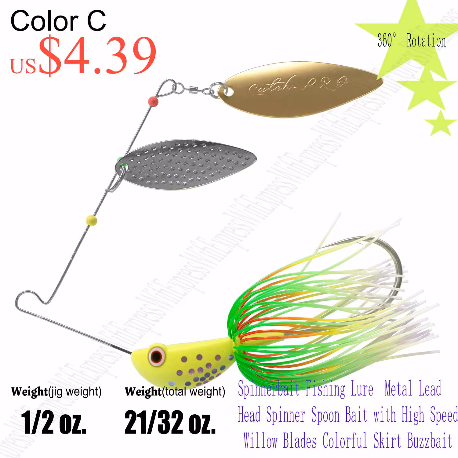 Fish Ad, Spinnerbait Color C