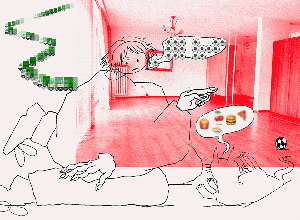 Demonic Paint: - Before the moving truck arrives and they pile our things inside, you'd better start playing with that little ball to avoid another traumatic experience. - Hearing this while I was waiting for you to give me more food just added to my trauma