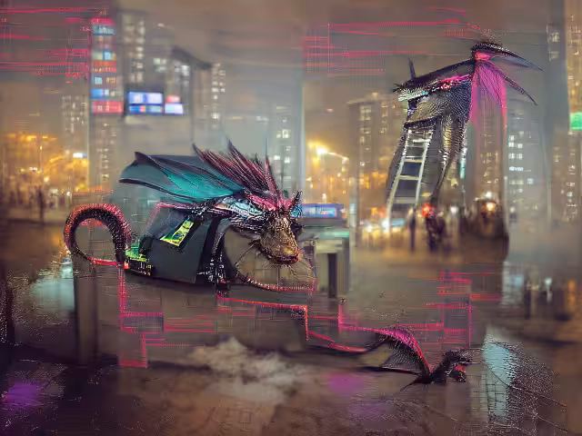 Cyberpunk Dragon
