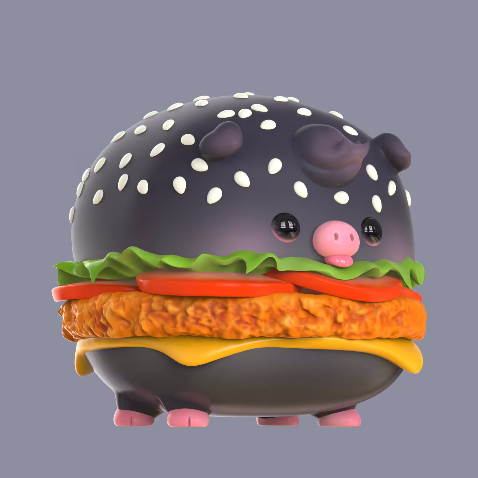 024 Booka : Black Burger Fried Chicken
