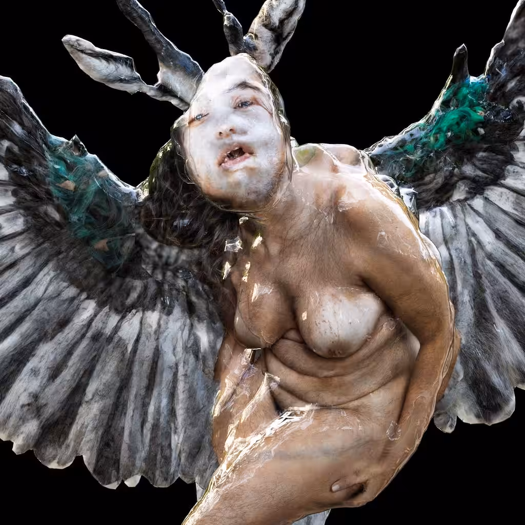 Art for Humanity Palestine : Let the Harpy Rise: Ghazyris