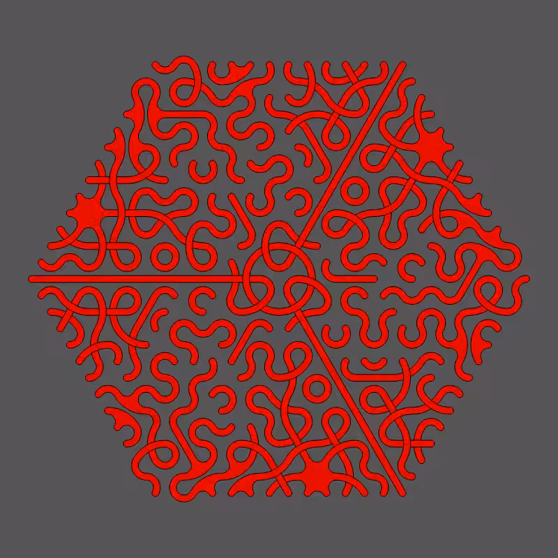 Threefold Symmetry - Dark Variations #15