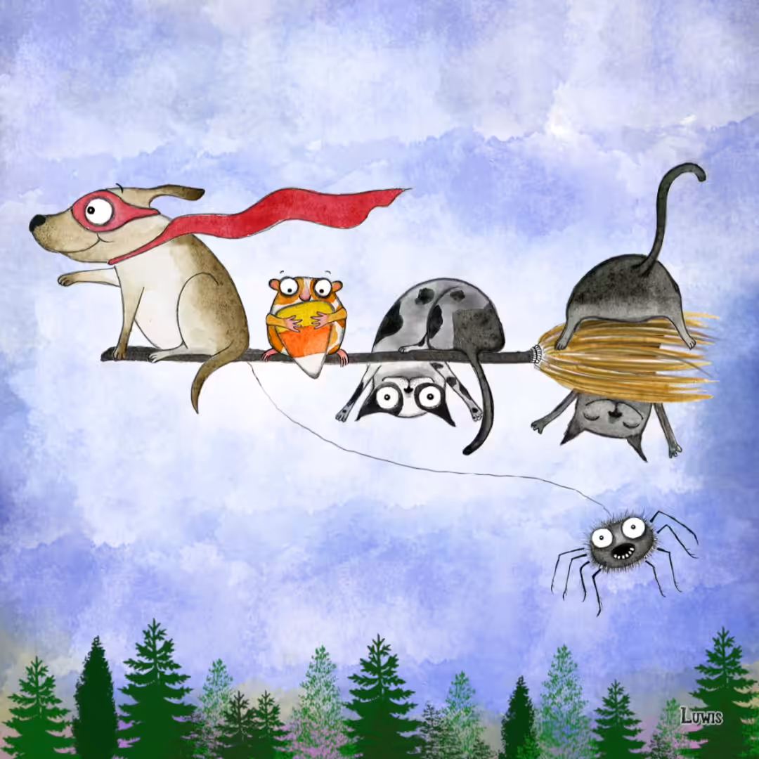 Broom Ride with Friends