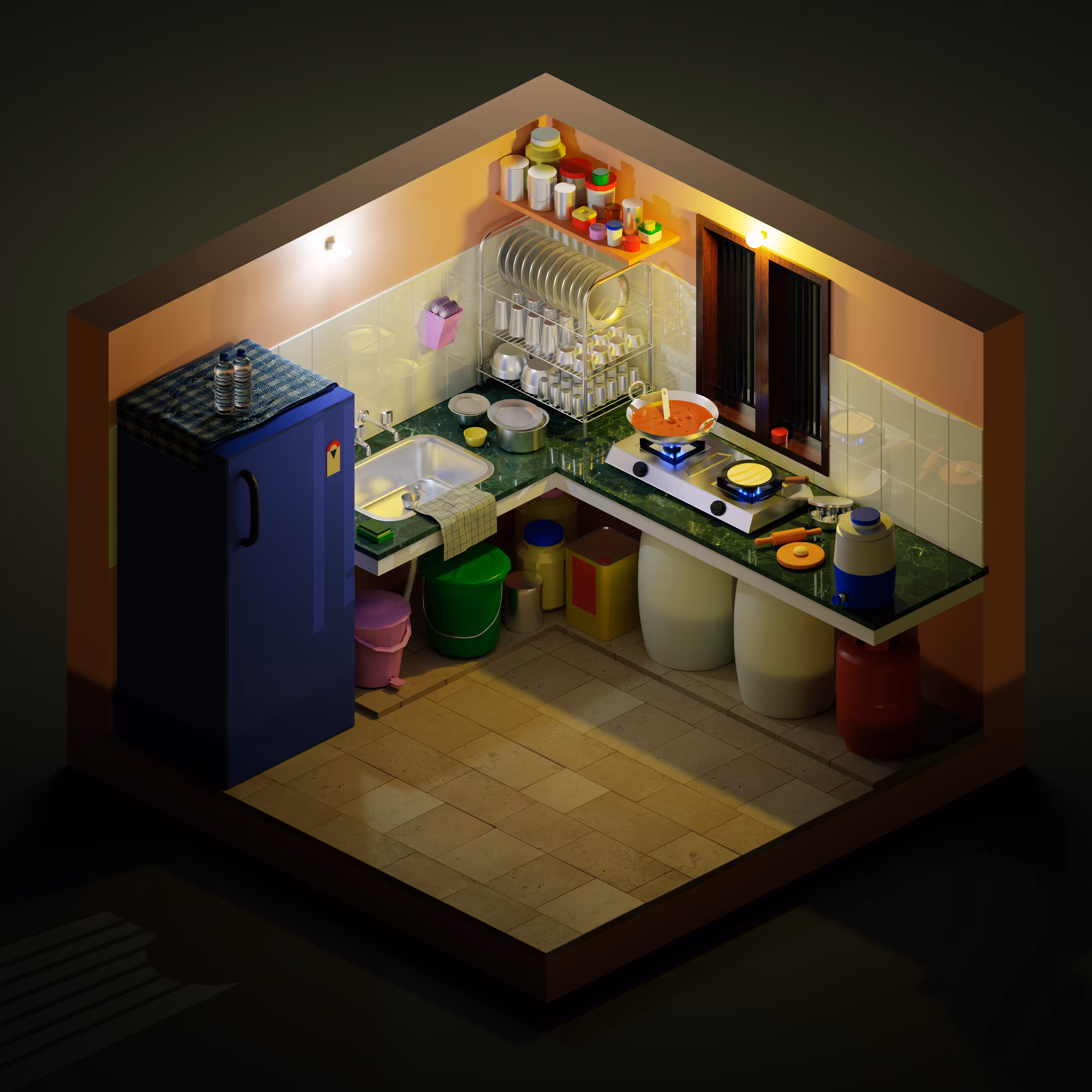 Indian Kitchen | TinyRoom