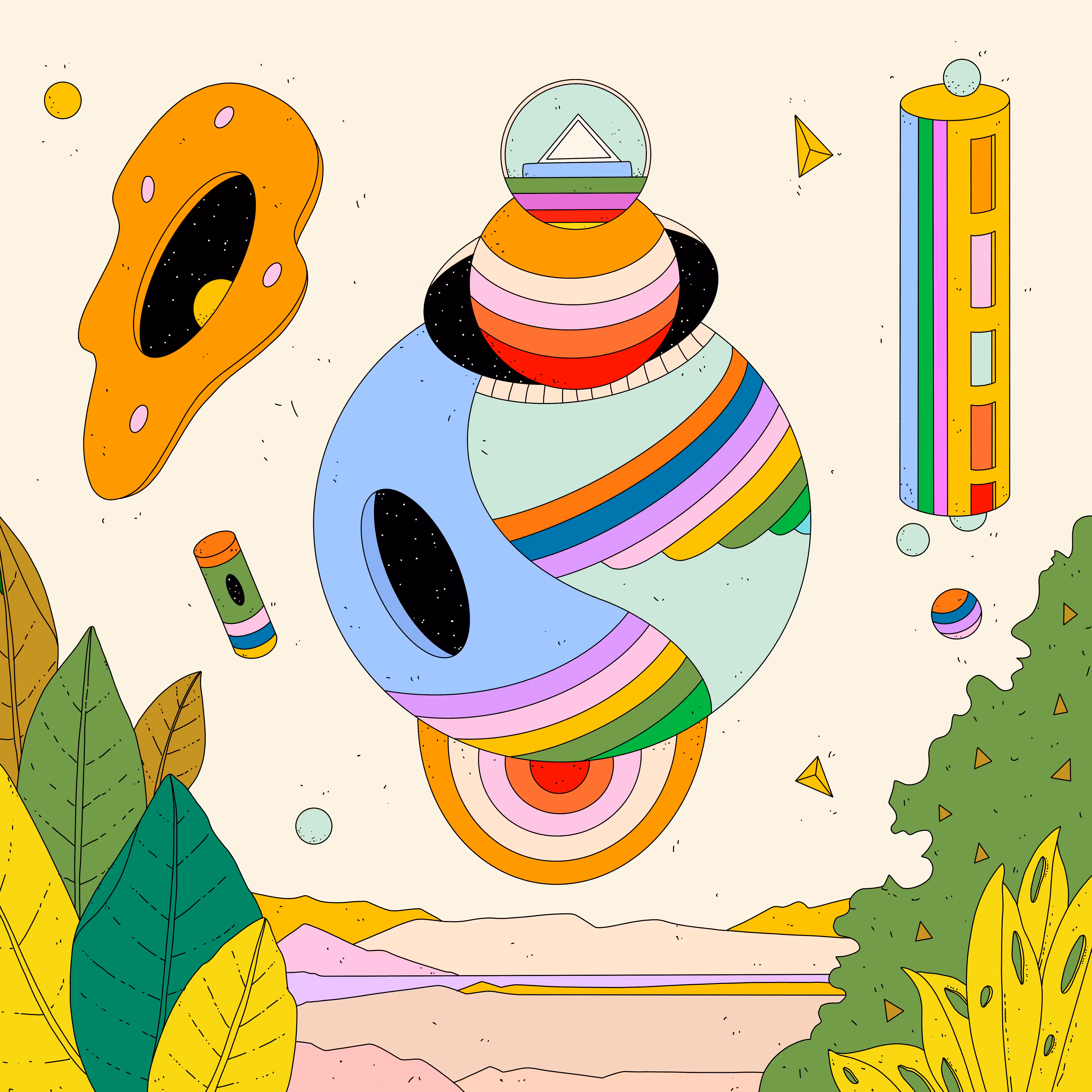 🌳🌈🔺