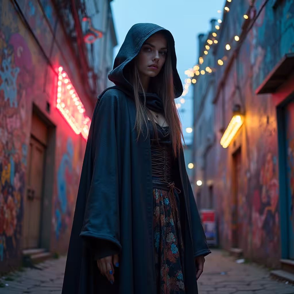 NightCafe Creations: Alley Wanderer 4