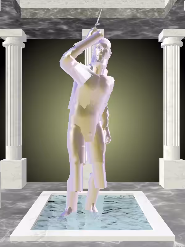 HeavenComputer: The Arguing Shimmery Violet Garden Man #2035