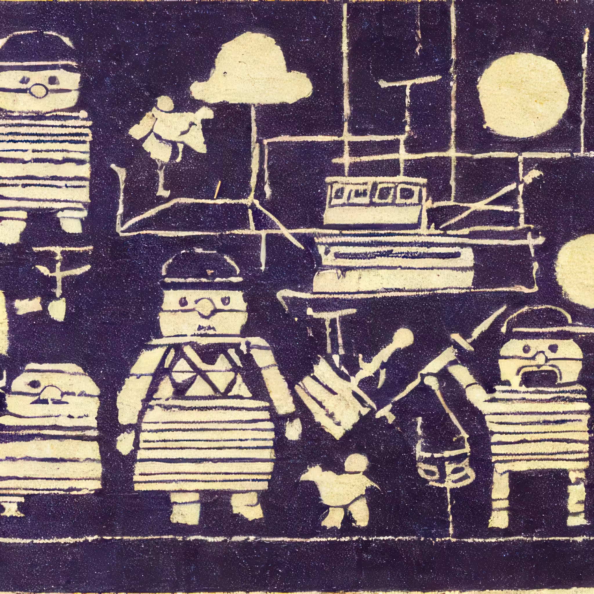 MIMEOGRAPHED WOODCUTS UNDER ALBION MOONLIGHT