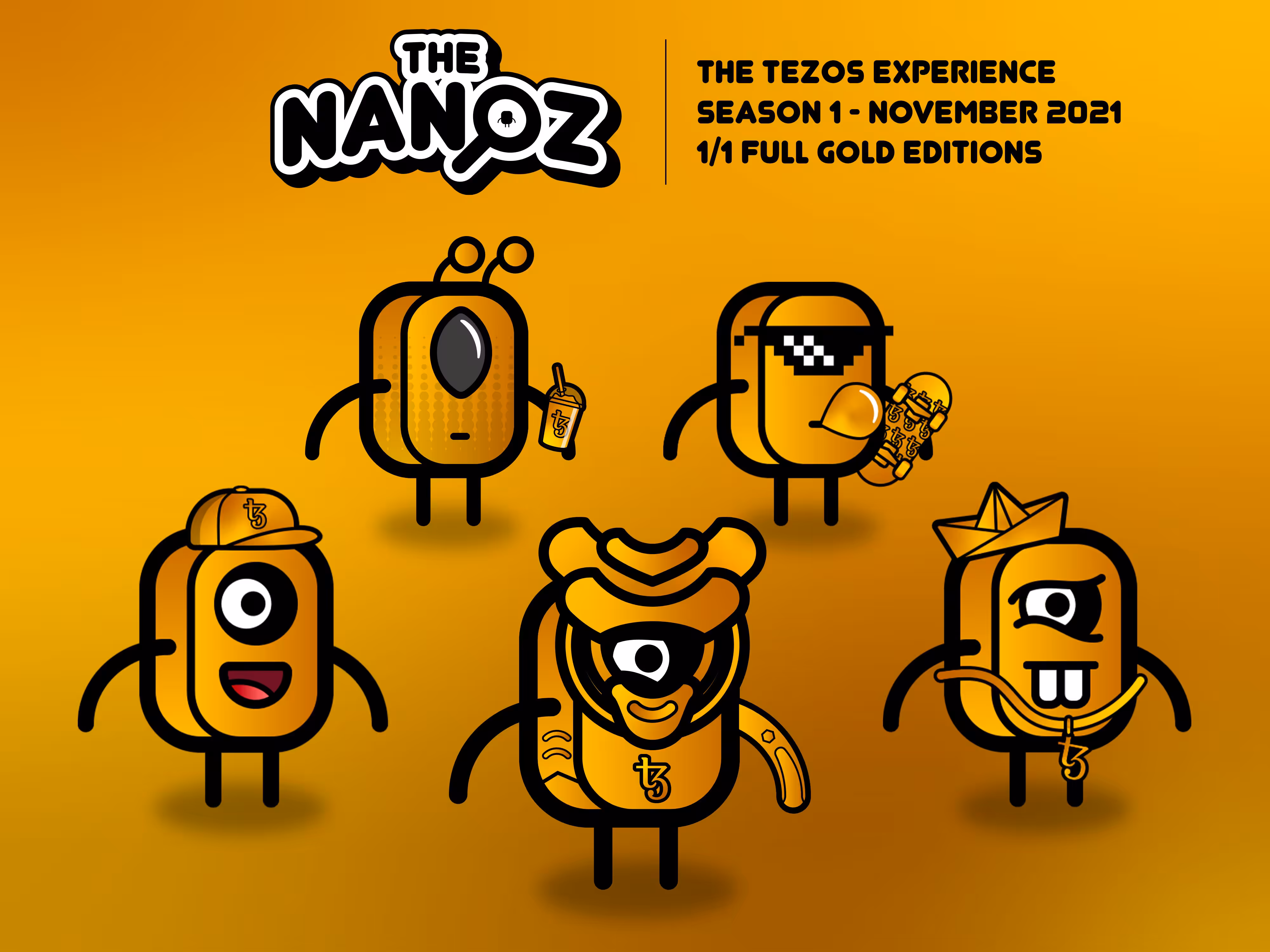 The Tezos Experience - Season 1 commemorative NFT (1/1 Full Gold Editions)