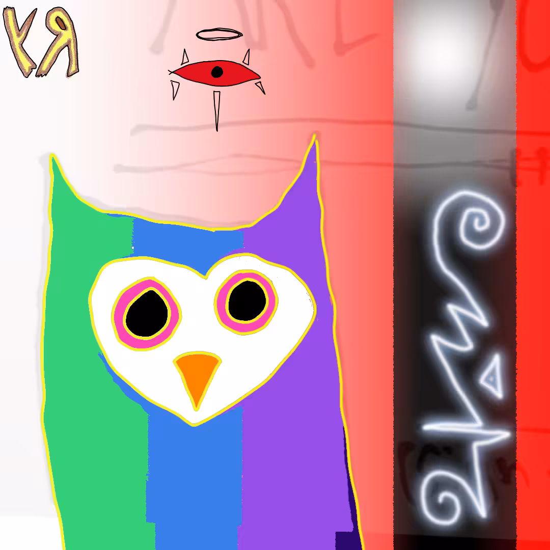"Owl B Thare" by Richard F. Yates (Holy Fool)